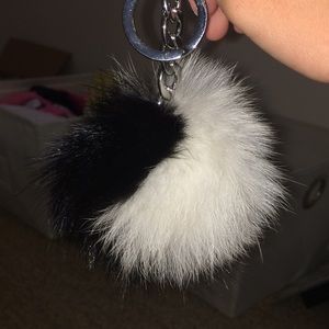 Michael Kors fluffy keychain